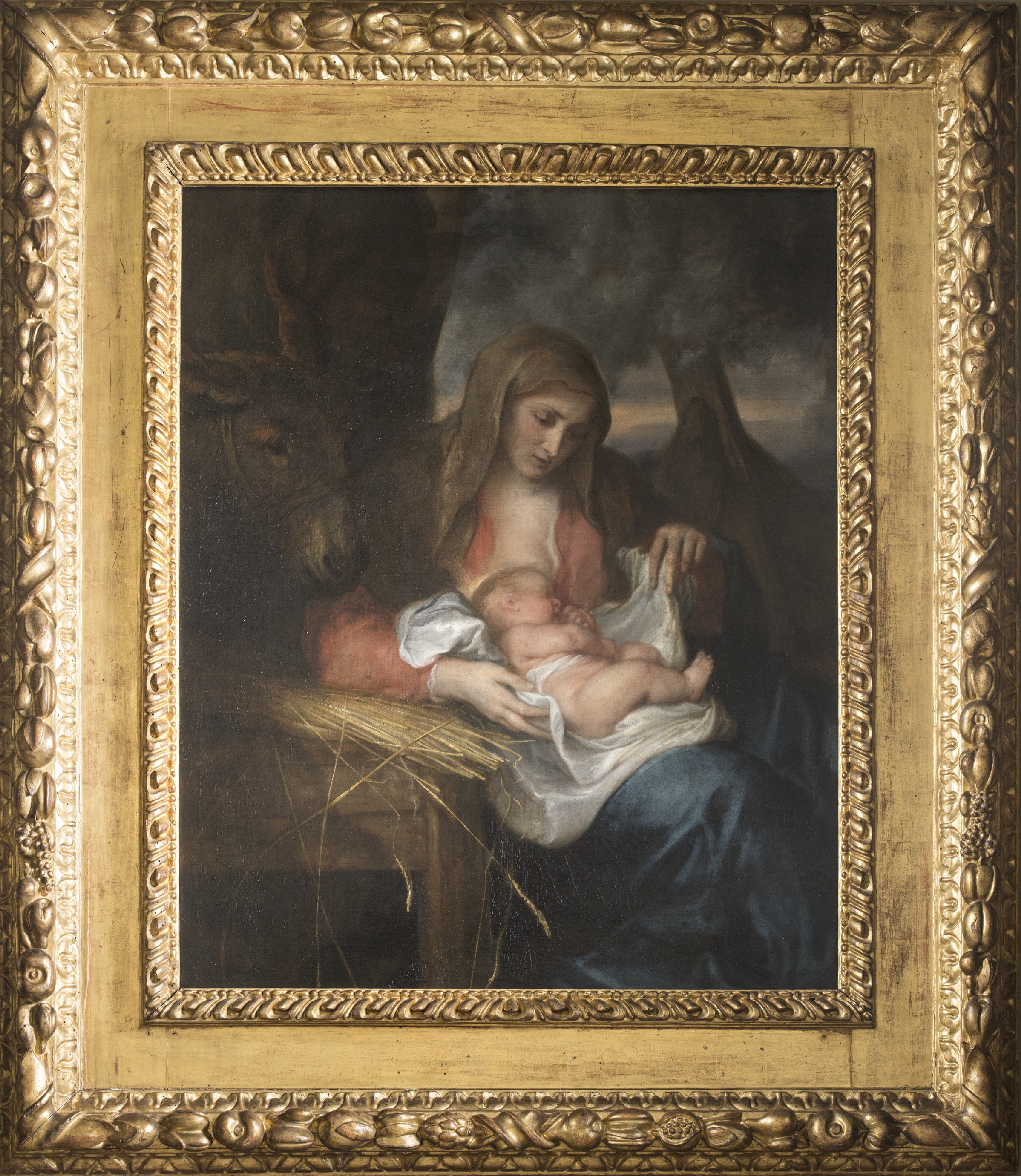 Immagine dell'opera di Van Dyck "Madonna della paglia"