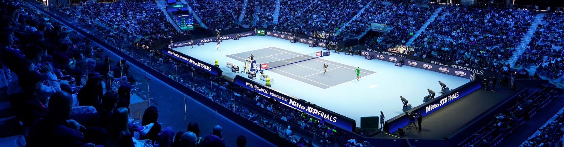 campo da tennis blu Nitto ATP Finals